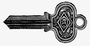 I Love The Frilly Design On This Vintage Key Digital - Vintage Key Image Png