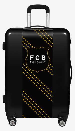 Ugo Bags Fcb Gold Shield 26.5" Hardside Spinner (black)