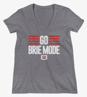 Brie Bella "go Brie Mode" Women's Deep V Neck T Shirt - Go Brie Mode Shirt
