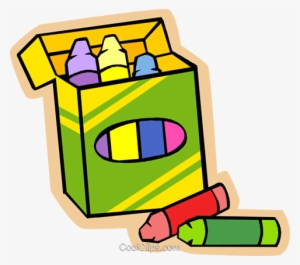 Children At Play, Kids, Box Of Crayons Royalty Free - Imagenes De Articulos Escolares Animados