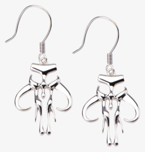 Star Wars Mandalorian Symbol Sterling Silver Dangle - "star Wars Mandalorian Symbol Sterling Silver Dangle