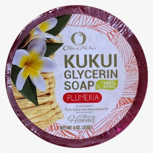 Kukuiæ Plumeria Soap 4oz - Glycerin Soap