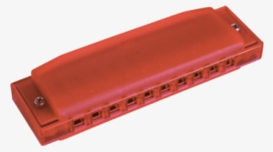 Hohner See-thru Happy Harp Red - Hohner Wind Instruments Happy Color Harp Harmonica