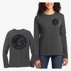 Aaron Lewis Ladies Long Sleeve Charcoal Don't Tread