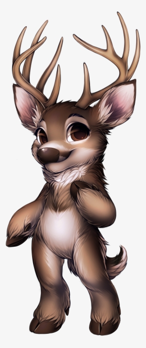 66 11 White Tailed - Antlers Png Drawing Furry