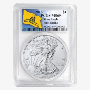 2018 Pcgs Ms-69 First Strike American Silver Eagle