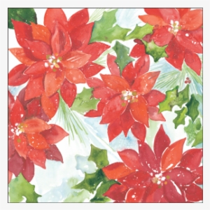 Poinsettia Scrapbook Paper-qcls50 - Scrapbooking
