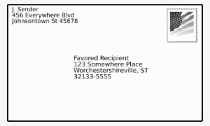 Mb Image/png - Address On Envelope