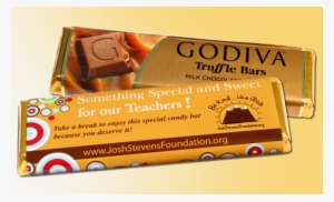 Milk Chocolate Caramel Truffle, Customized Godiva Chocolate - Godiva Milk Chocolate Truffle Bar 1.5 Oz (24 Pack)