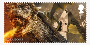 Dragons Stamp - Royal Mail Game Of Thrones Stamps