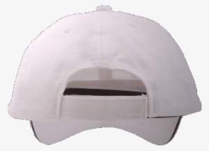 White/navy Back - White Baseball Cap Back