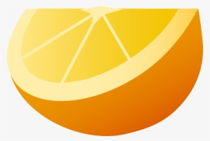 Orange Fruit Wedge Clipart - Orange Cartoon Fruit Png