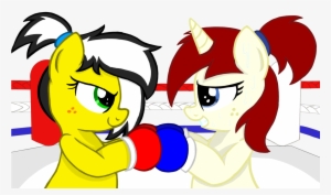 Artist Needed, Boxing Gloves, Boxing Ring, Earth Pony, - Unicorn With Boxing Gloves