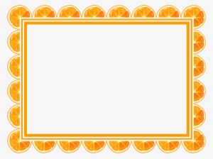 Big Image - Orange Rectangle Frames Clipart