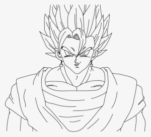 Ssj Lineart By Dragonballaffinity - Vegito Ssj Blue Para Dibujar
