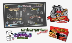 Custom Hot Dog Cart Signs