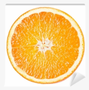 Orange Slice Isolated On White Background Wall Mural