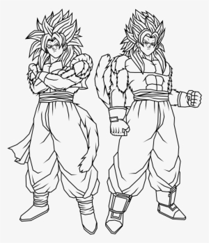 Vegito Coloring Pages - Vegito Y Gogeta Para Dibujar