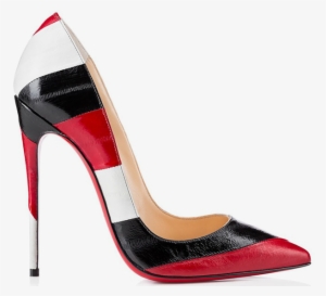 Xoxo - - Red And Black And White Heels