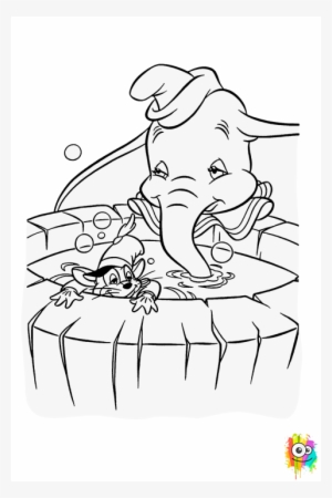 Dumbo I El Ratol - Dibujo De Dumbo Y El Raton Timoteo Para Colorear