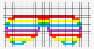 Shutter Shades Perler Bead Pattern / Bead Sprite - Bead