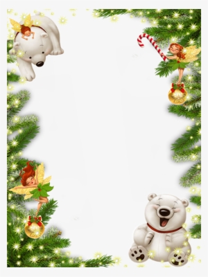 White Christmas Border Png - Cute Christmas Frame Png
