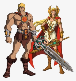 She Ha E He Man Em Png Vetorizado - Prince Adam And He Man