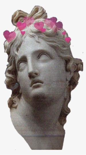 Sculpture Vaporwave Aesthetic Tumblr Png Transperent - Pink Aesthetic Statue