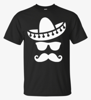 Mexican Hat Mustache T-shirt Cinco De Mayo Party T - Metaphysica Shirt