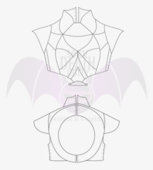 Daenerys Breastplate Qarth Pattern - Sketch