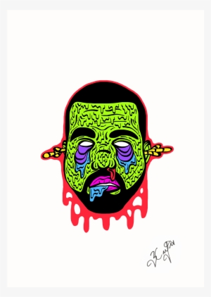 Zombie Kanye West A3 Print - Kanye West
