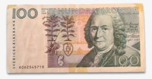 Carl Linnaeus With Linnaea Borealis On A Swedish 100 - Sweden 100 Kronor