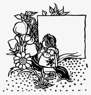 Kids, Child, Flower, Page, Tools, Border, Free - Front Page Designs For School Projects