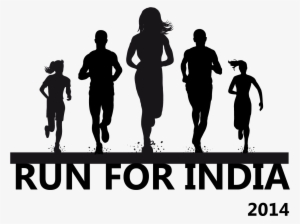 Front Running Silhouette Png