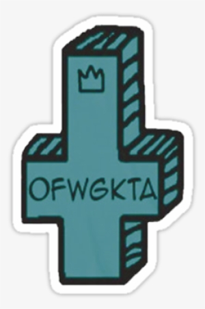 Work 7214207 1 Sticker375x360 Ofwgkta Cross V1 - Ofwgkta Cross Png
