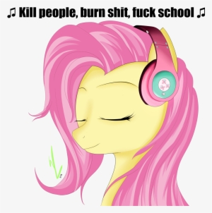 Winterrrr, Edit, Fluttershy, Headphones, Odd Future, - Fluttershy With Headphones