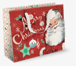 Here Comes Santa Claus Large Gift Bag - Santa By Punch Studio - Santa 'merry Christmas' Gift