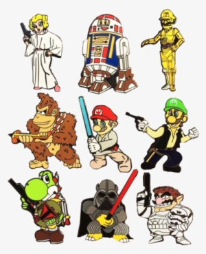 Super Star Wars Bros **full Set** Hat Pins - Darth Bowser Hat Pin