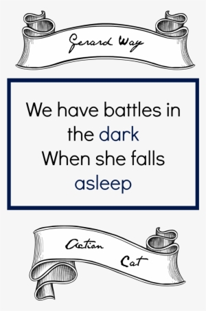“we Have Battles In The Dark, When She Falls Asleep - Line Art