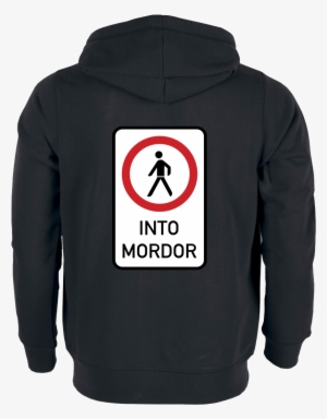 Do Not Walk Into Mordor Sweatshirt Stanley Hoodiejacket - Dark Grey Hoodie Back