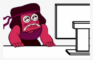 Pink Cartoon Human Behavior Clip Art Fictional Character - Ruby Steven Universe Meme