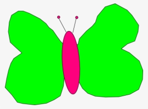 How To Set Use Lime Green And Pink Butterfly Clipart