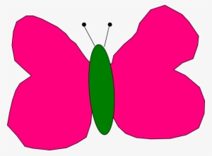 How To Set Use Hot Pink And Green Butterfly Clipart