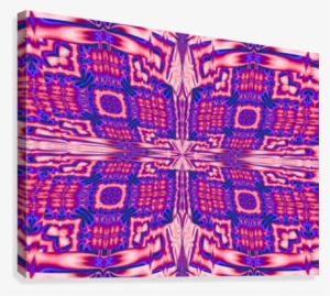 Pink Butterfly Canvas Print - Psychedelic Art