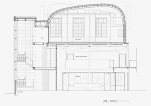 Vector Freeuse Library Arch Drawing Space - Technical Drawing