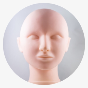 Mannequin Head With Replaceable Skin - Skin