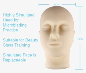 Semi Permanent Make Up Training Mannequin Head - Permanent Makeup