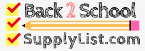 Back 2 School Supply List - Calligraphy