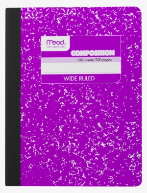 Mead Fashion Composition Book, Wide Ruled, 9 3/4" X - Mead Composition Book