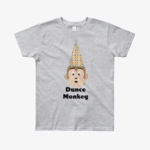 Korean Dunce Monkey Short Sleeve T Shirt Thinkcutie - T-shirt